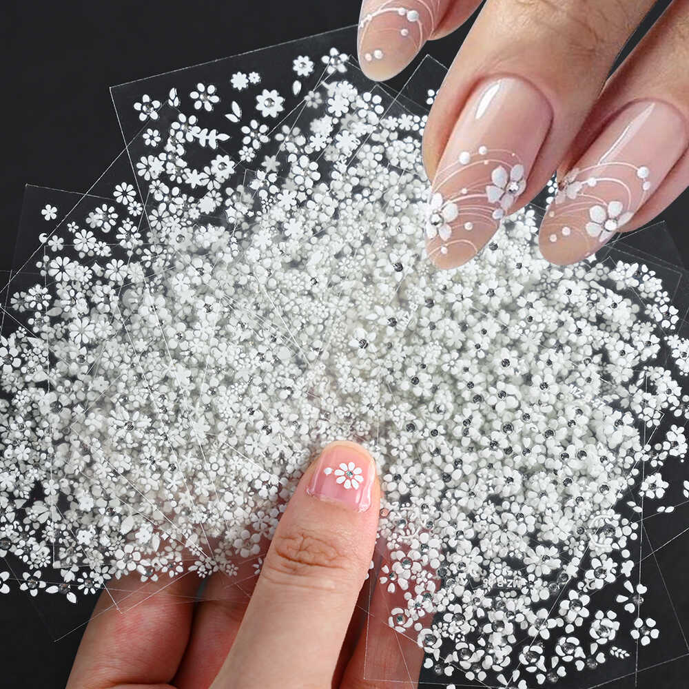 7 net red hot nail art stickers cartoon cute stars cat with adhesive nail stickers small decorations wholesale