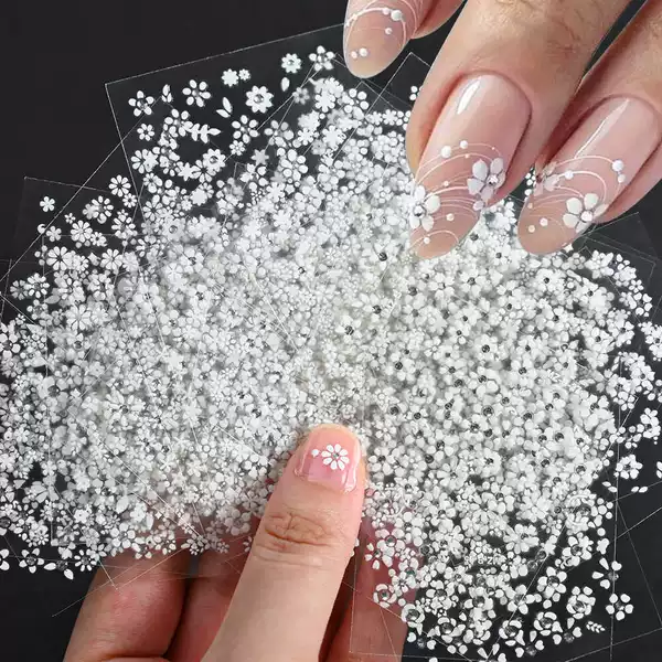 7 net red hot nail art stickers cartoon cute stars cat with adhesive nail stickers small decorations wholesale