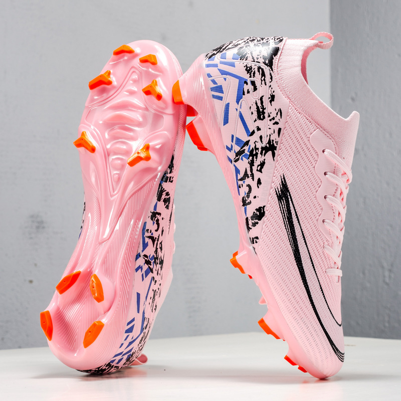 Zapatos de Fútbol con Tacos AG de TPU y TPR Ligeros de Corte Bajo para Pastos Sintéticos y Naturales