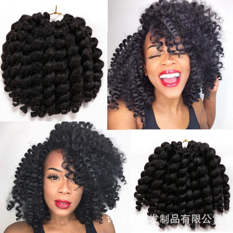 Wig braid European and American African wig Wand curl big wave curly hair factory spot