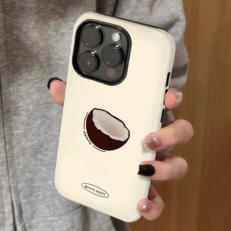 Little Coconut Suitable for Apple 17Promax Cartoon Cute Iphone16Pro Lens All-Inclusive 15 New Style 14
