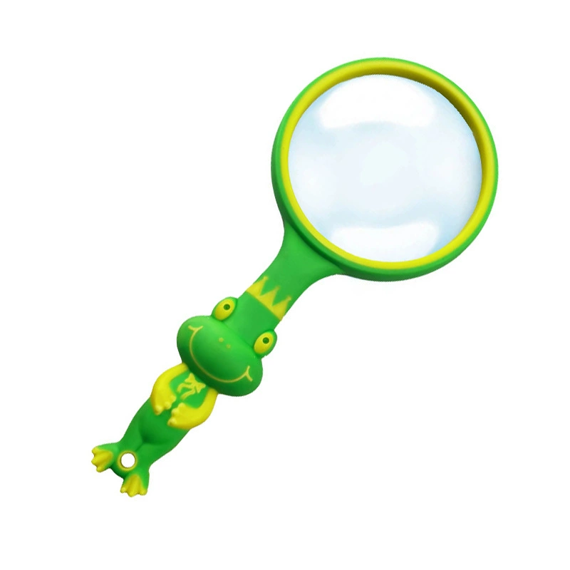 Лягушка 75 мм Резиновый стеклянный объектив усилитель ударопрочный детская игрушка для приключений на открытом воздухе 10-кратное увеличительное стекло для животных