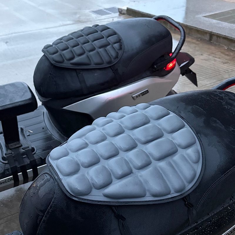 Eva Electric Motorcycle Seat Cushion, Universal Waterproof, Sun-Proof, Shock-Absorbing Airbag, Soft, Breathable, Heat-Insulating, Pressure-Reducing Seat Cushion