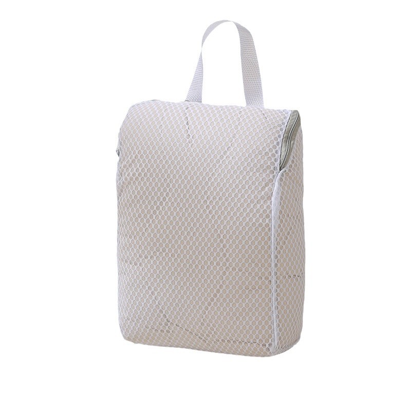 Bolsa de lavadora especial anti-deformación de lavadora doméstica bolsa de malla de lavadora espesa tipo cremallera conveniente bolsa de malla de panal de lavado