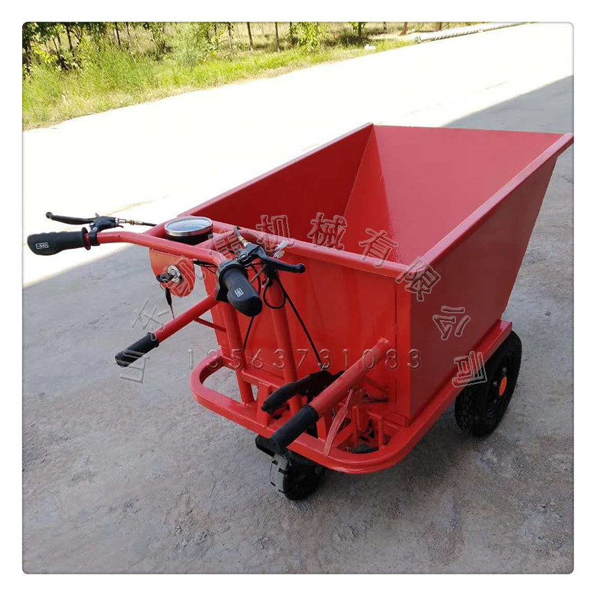 电动手推灰斗车 小型电动翻斗车 电动小推车 养殖场用电动小推车
