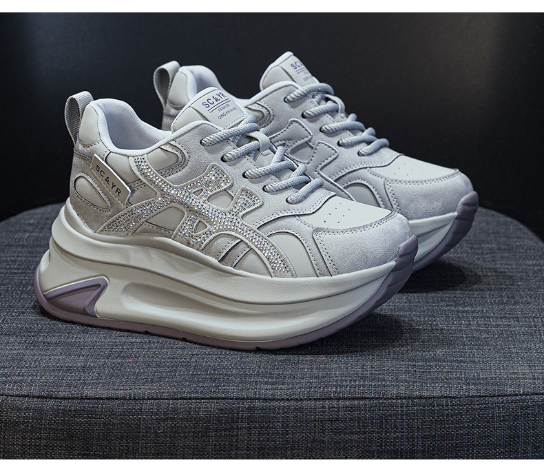 Giày sneaker nữ đế dày phong cách thể thao thời trang — M2997-1 Lông xám, M2997-1 Lông champagne, M2997 Lót đơn champagne, M2997 Lót đơn xám chi tiết 28