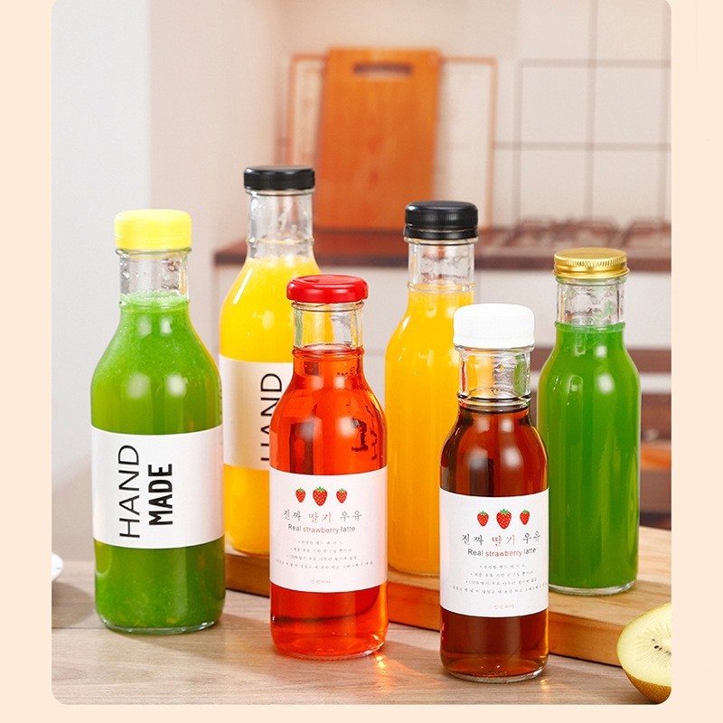メーカー在庫 250ml-500ml シーバックソーンボトル ガラス飲料ボトル ジュースソーダボトル ミルクコーヒーガラスボトル|undefined