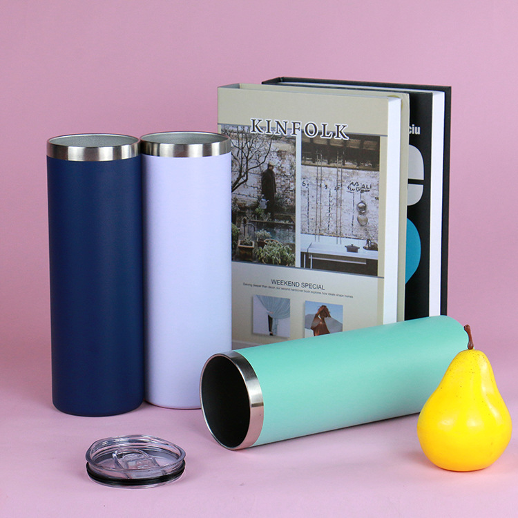 外贸20oz双层真空不锈钢保温杯便携咖啡杯车载汽车杯喷塑直身杯