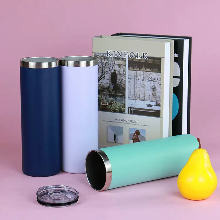 外贸20oz双层真空不锈钢保温杯便携咖啡杯车载汽车杯喷塑直身杯