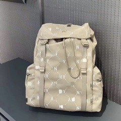 韓国のMファミリーの新しい登山バックパック、男性と女性用、ダイヤモンド老眼鏡、大容量、フルプリント、ファッショナブルな作業服バックパック