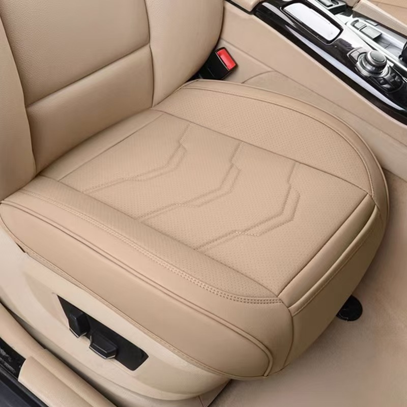 Car Seat Cushion Three-Piece Set, Semi-Covered Seat Cushion, Non-Slip Rear Seat Cushion, Universal for All Seasons, Single-Piece Seat Cushion Without Backrest