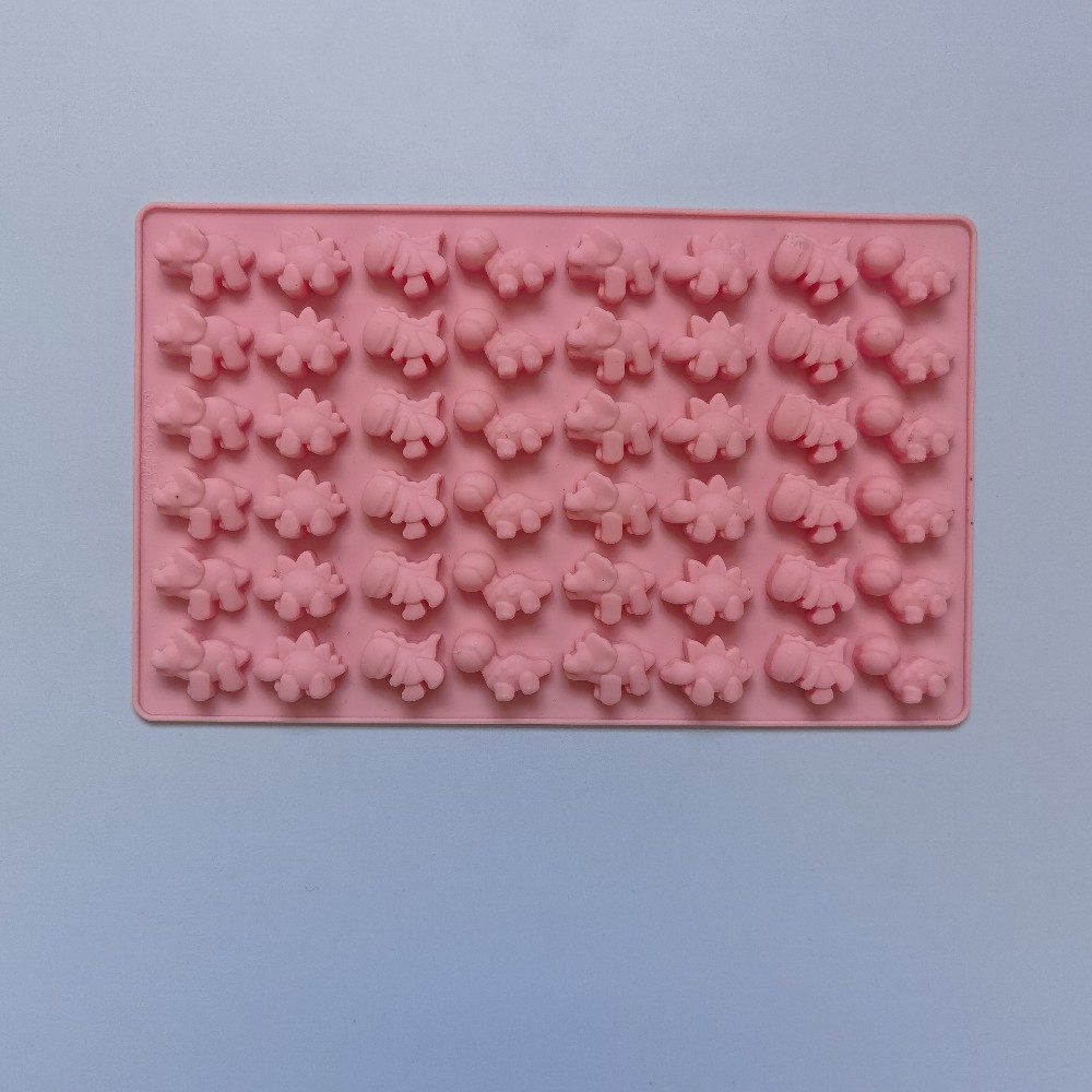 48 pequeños dinosaurios 132 chocolate molde de silicona pastel helado pudín molde de postre jabón utensilios