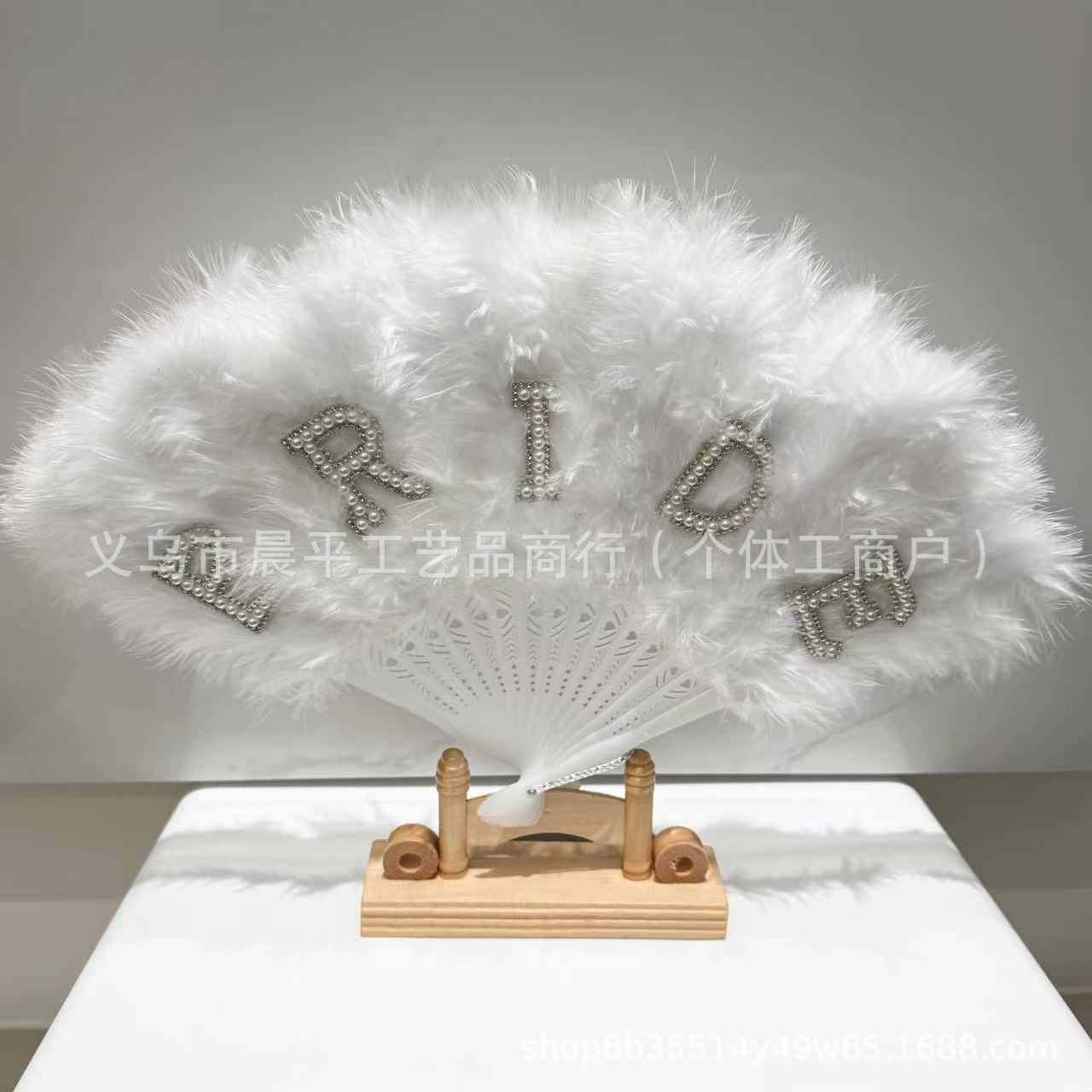 16-piece feather fan, costume shooting, cheongsam catwalk show, bridal accessories, ball square stage performance props