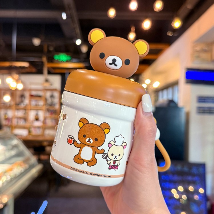 Fácil oso taza de aislamiento para niños 2026 nuevo 316 taza de acero inoxidable para chicas portátil mini taza de acompañamiento compacta