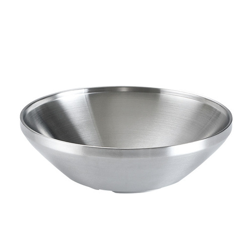 304 Korean stainless steel fruit salad bowl Internet celebrity cold noodle bowl instant noodle bowl golden v-shaped bowl snail noodle ramen bowl