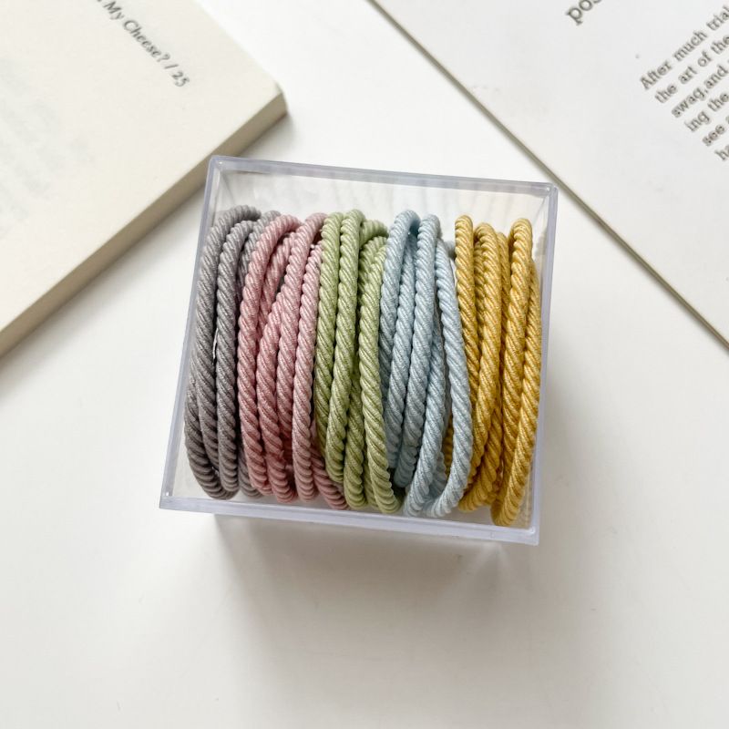 Tocado alto Cola de Caballo cabeza de bola banda de pelo Simple cuerda de pelo de verano de las mujeres