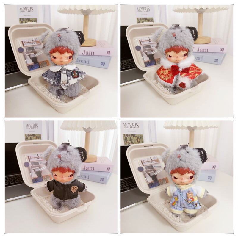 Only Doll Clothes: Ono Road Log Series Vinyl Plush Doll Pendant, Hirono Doll Clothes, T-Shirt, Underwear, Apron Only Doll Clothes: Ono Road Log Series Vinyl Plush Doll Pendant, Hirono Doll Clothes, T-Shirt, Underwear, Apron