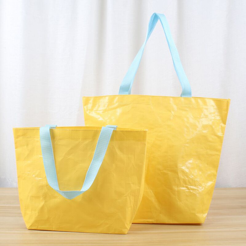 夏の新鮮なスポットブランクポータブル衣類バッグ印刷可能なロゴ広告ギフトプラスチック織りショッピングバッグ|undefined