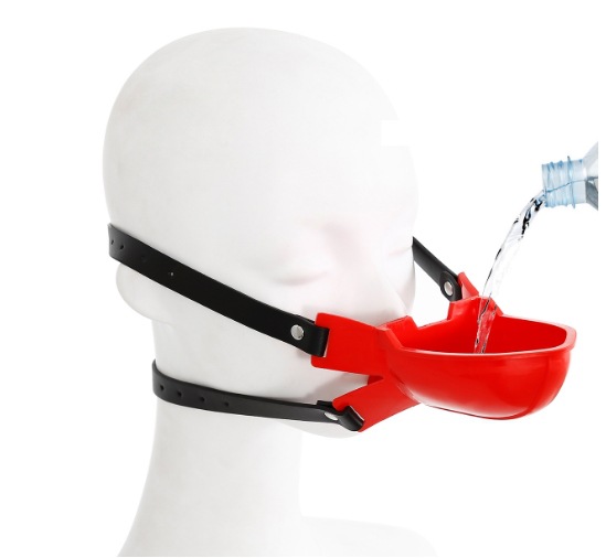 Juguetes sexuales Shengshui pu cuero boca enchufe macho Sm juguete embudo abridor de boca pasión juguete sexo adulto