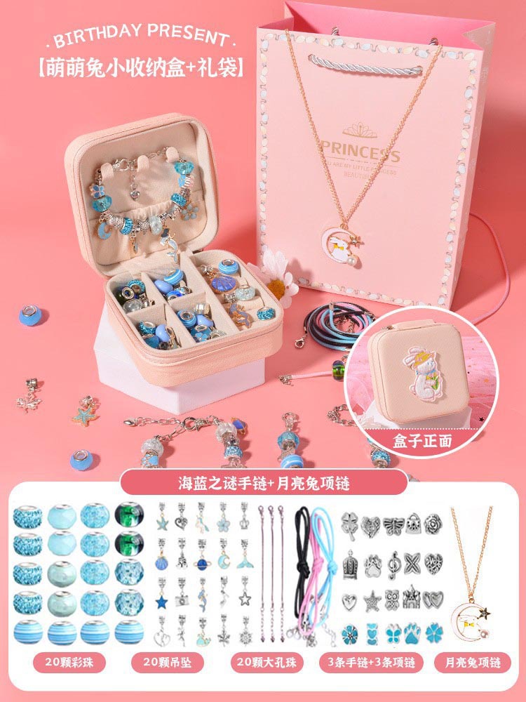 Amazon traje pulsera DIY hecho a mano cristal perlas sueltas Regalo De vacaciones hecho a mano accesorios de joyería al por mayor