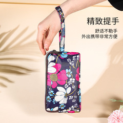 2023新款手拿包長款大容量女士挎包時尚百搭帆布軟款手機零錢包