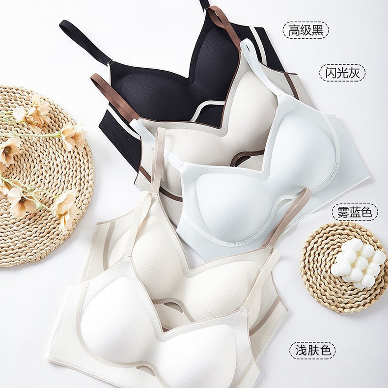 작은 가슴을 가진 여성을 위한 고정 컵 심리스 속옷, 컵이 비어 있지 않음, 푸쉬업 처짐 방지, 보조 가슴 수축, 두꺼운 브라, 새로운 스타일