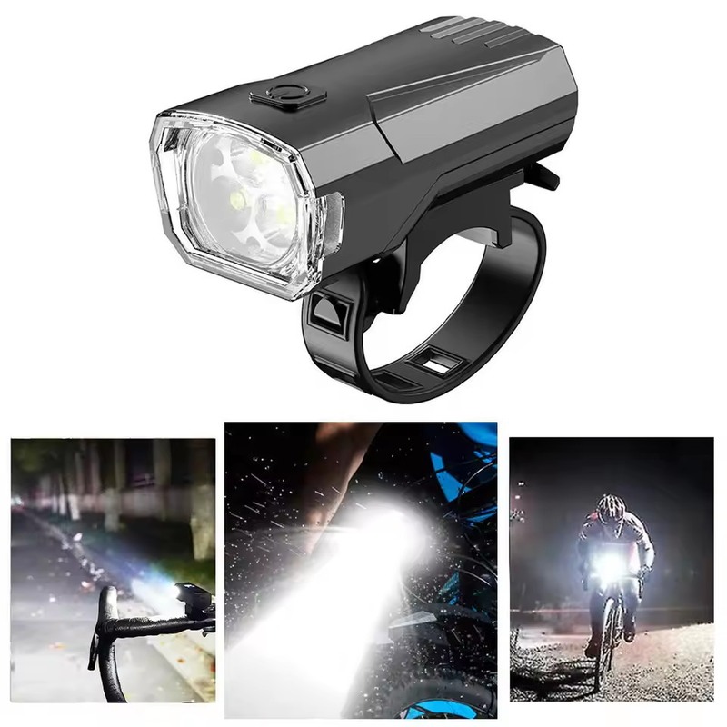 In-Stock Wholesale Bicycle Light Type-C Charging 3Led Outdoor Night Riding High-Brightness Mountain Bike Front Light In-Stock Wholesale Bicycle Light Type-C Charging 3Led Outdoor Night Riding High-Brightness Mountain Bike Front Light