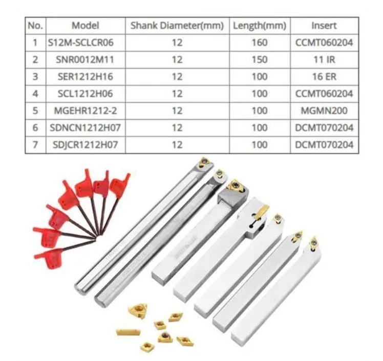 7件套12mm 白色套装
