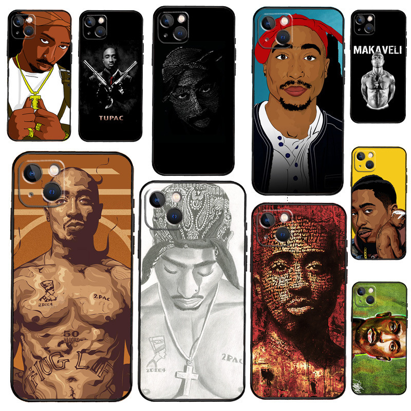 Rapper Tupac 2Pac Makaveli Apple Phone Case 13 Phone Case 12 11 14 15 P