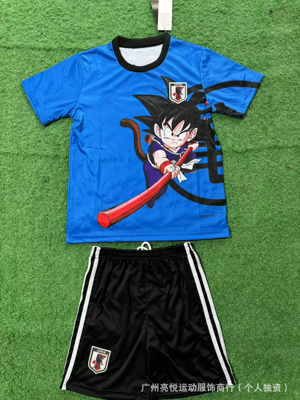 サッカーユニフォーム日本アニメワンピースドラゴンボールナルト超サイヤ人クレヨンしんちゃんシリーズ子供服|undefined