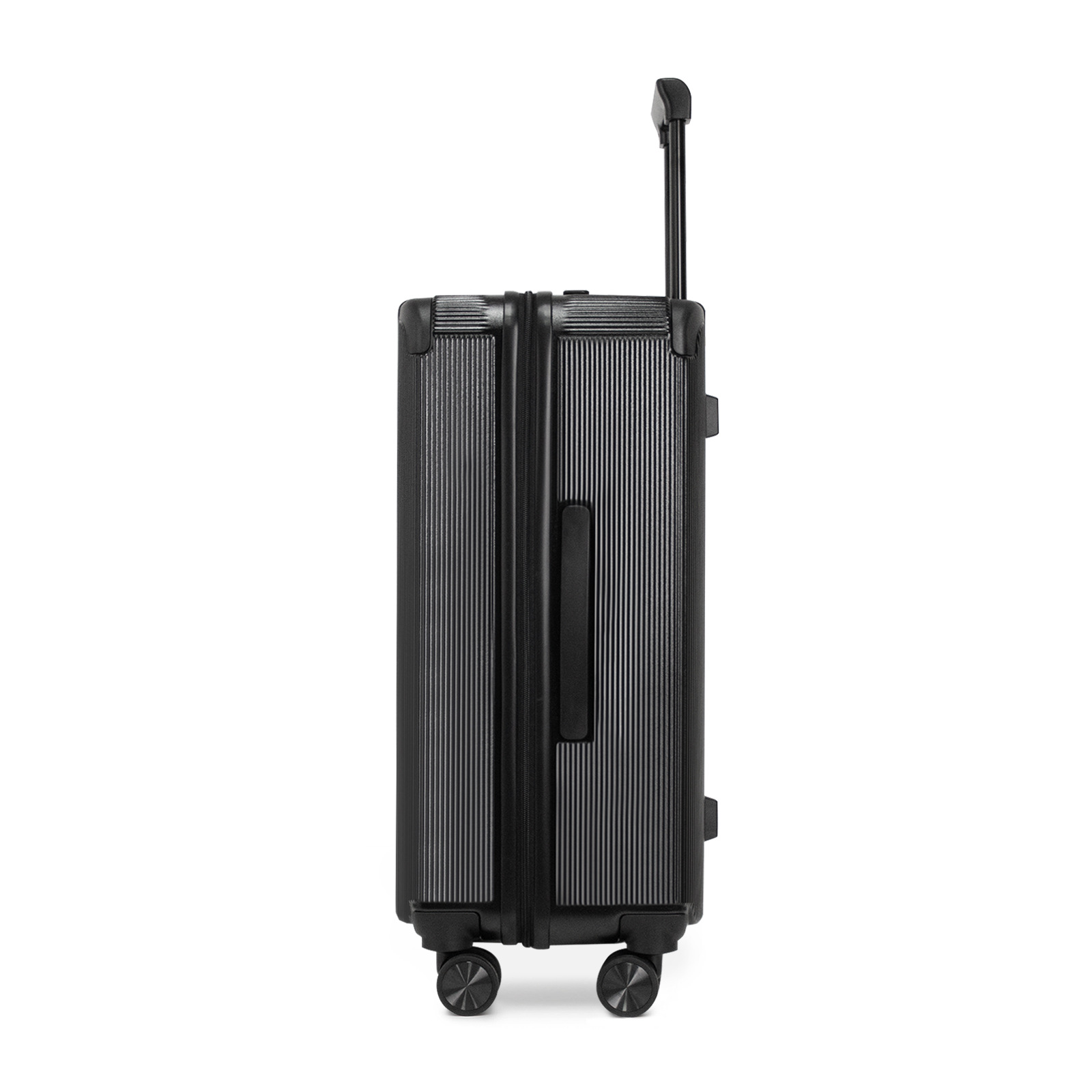 Vali nhựa PC 28 inch tay cầm trước thể thao, dung tích lớn, khóa TSA — màu đen, màu xám, xanh lá cây, màu mơ chi tiết 5