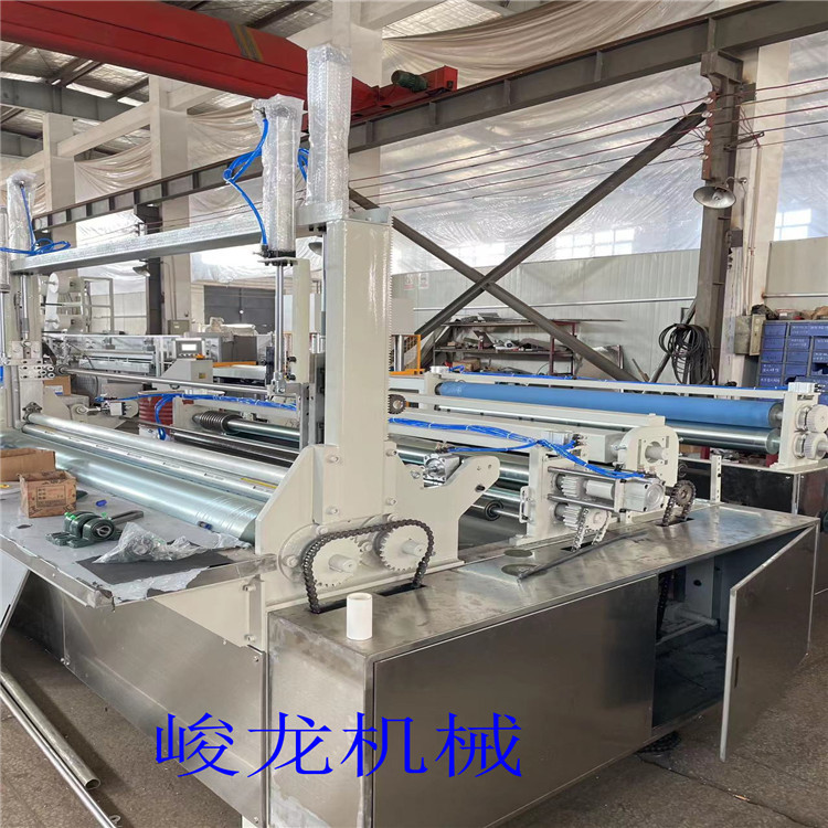 大卷无纺布分切小卷机器 1米8打线分切复卷机设备厂家