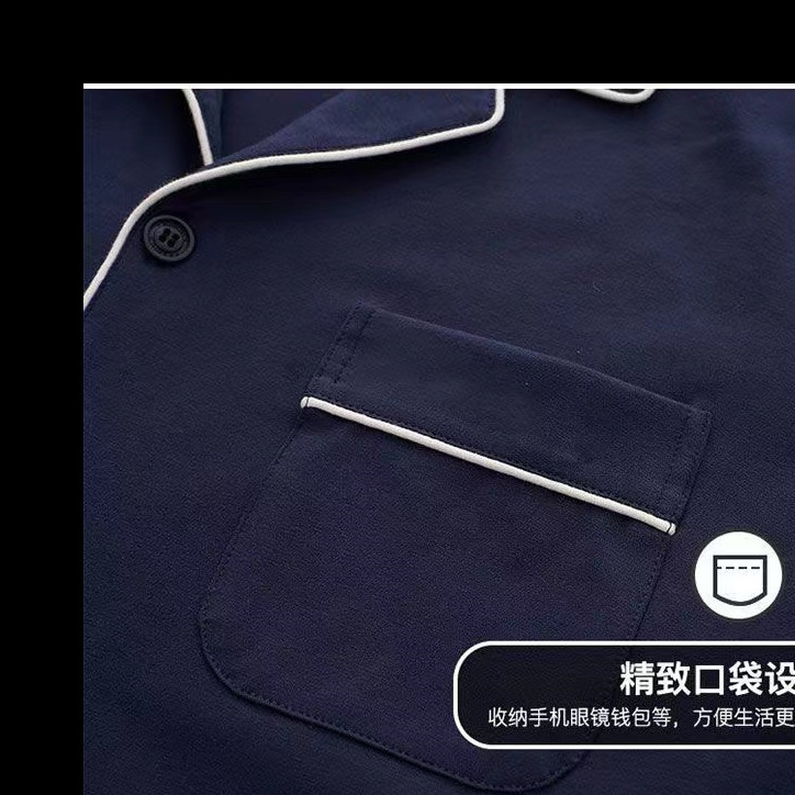 Primavera y otoño de los hombres 100% algodón pijamas juventud casual desgaste traje más tamaño manga larga se puede usar fuera