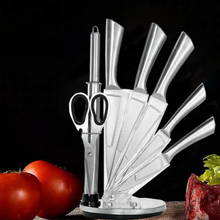 Kitchen knife set 厨房不锈钢多用刀具套装8件套空心柄礼品刀具-阿里巴巴
