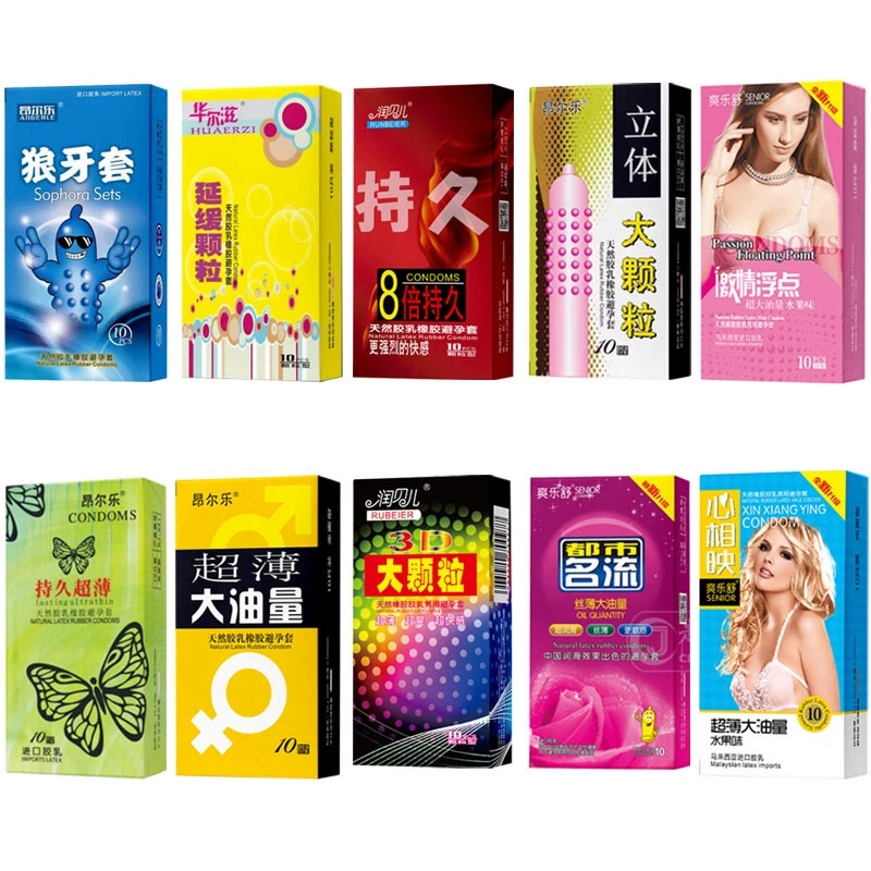 昂尔乐 Condom Ultra Thin Passion Floating Point Condom 8x Long-lasting Wolf Braces Large Particle Large Oil Quantity Covers
