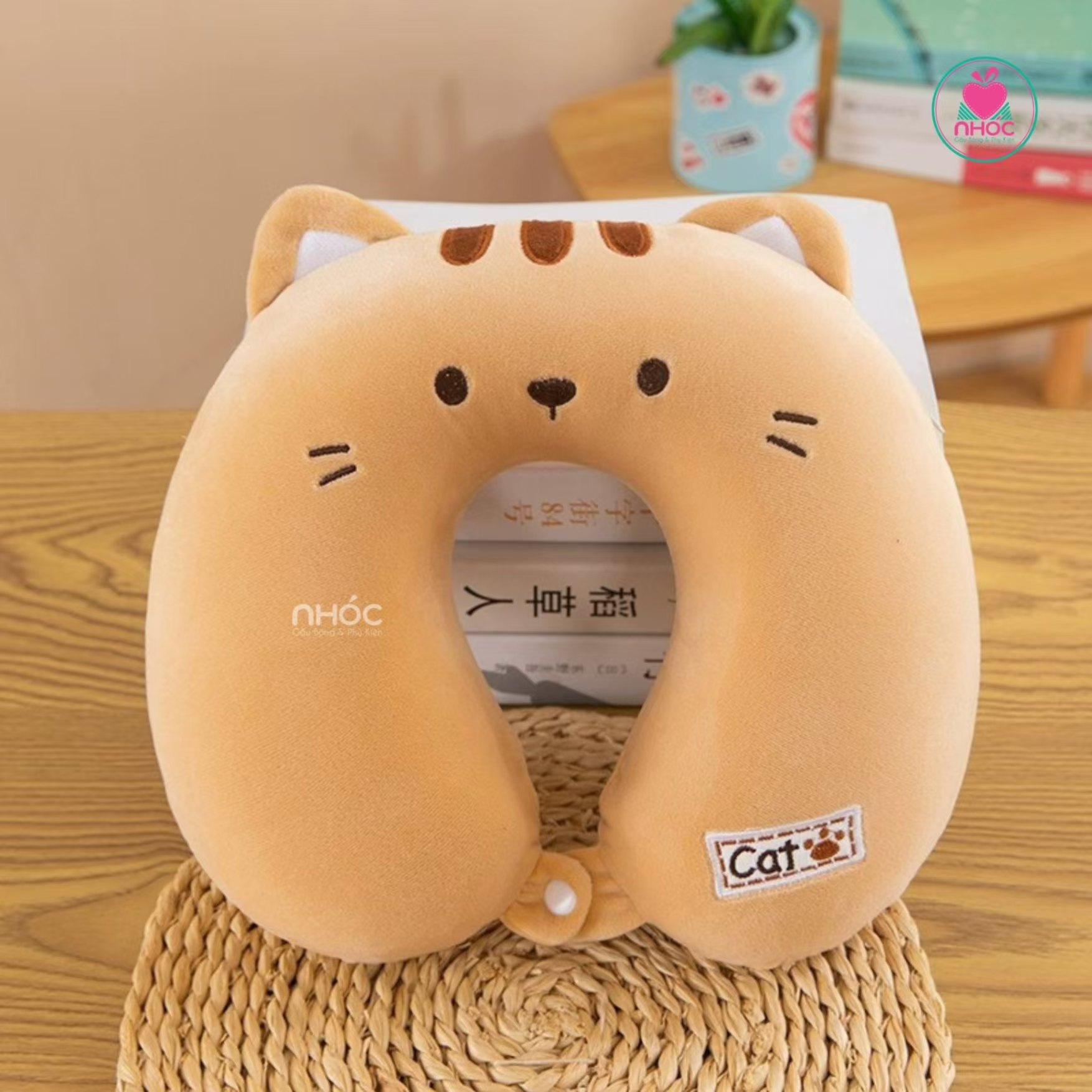 Cartoon U almohada almohada de cuello almohada de columna cervical almohada de avión siesta memoria almohada de cuello almohada de algodón fabricante de regalos portátiles comercio exterior