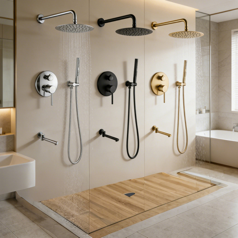 Hideep In-Wall Concealed Shower Set Ultra-Thin 10inch Stainless Steel Top Shower Head Hot and Cold Control Valve Hideep In-Wall Concealed Shower Set Ultra-Thin 10inch Stainless Steel Top Shower Head Hot and Cold Control Valve