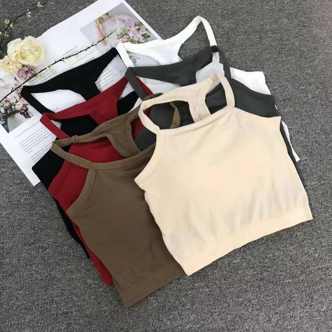 Nuevo chaleco sin costuras de alta elasticidad de alta calidad de dama sin anillo de acero bra de yoga ropa interior deportiva mujer al por mayor image 1