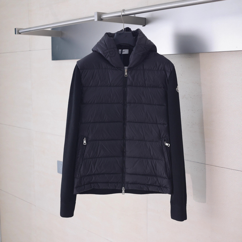 蒙家25s秋冬针织羽绒服外套时尚休闲针织袖立领外套轻薄男女同款|undefined