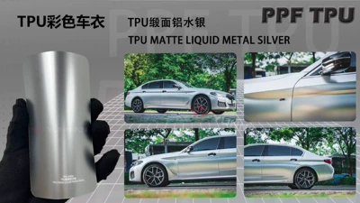 Satin Color Ppf Paint Protective – Automotive Film - customizable-color-change-tpu-satin-aluminum-mercury