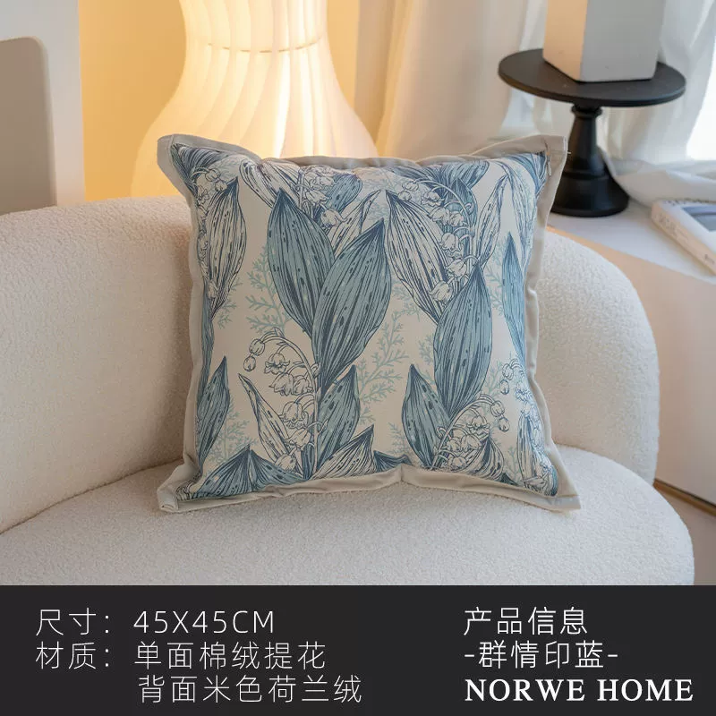 Sofa, back pillow, detachable pillowcase, french style