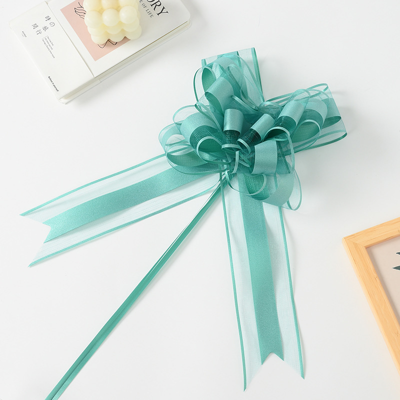 Nuevo crossover Macarons de gran tamaño, diamantes rotos, cebolletas, hilo de nieve, flores de dibujo, embalaje de regalo de Navidad, decoración de coche de bodas, flores de dibujo