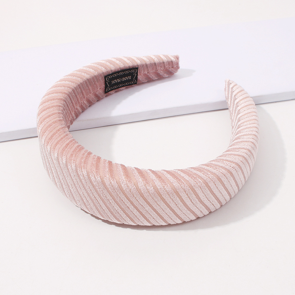 Fashion Solid Color Sponge Headband display picture 8