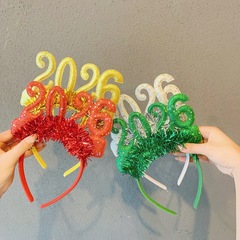 2026 新年タッセルヘッドバンド大晦日パーティー新年パーティーのヘアアクセサリー大人と子供のヘッドバンド写真ヘッドバンド