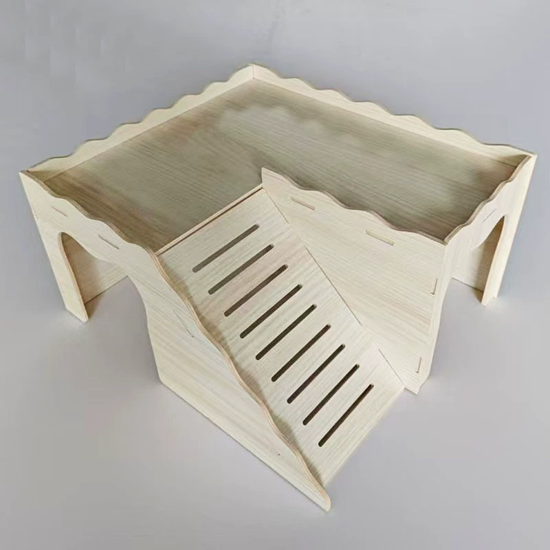 Замок кролика деревянная кровать Морская свинка деревянный дом кролика уклоняется от гнезда