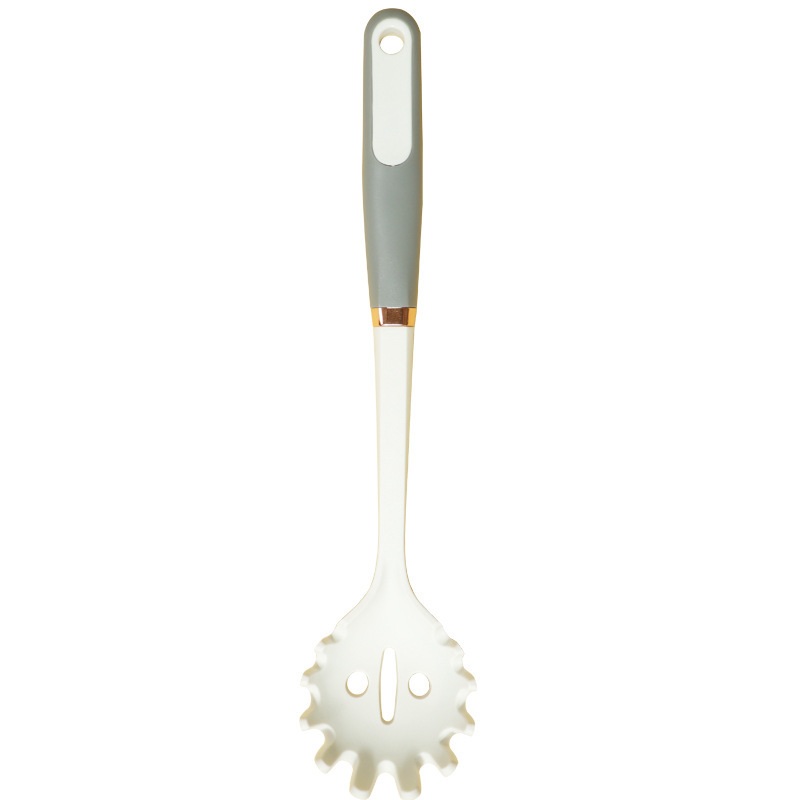 Mango de anillo de oro de silicona no pegajoso de silicona de grado alimenticio utensilios de cocina de silicona en stock