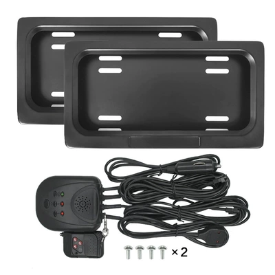 Cross-Border Amazon Us Standard Electric Dual License Plate Frame Canada One-To-Two Control License Plate Frame (License plate holder/license plate holder)