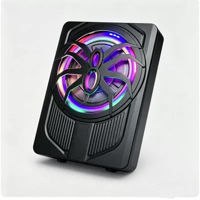 Cross-border e-commerce wholesale car audio modification spider subwoofer with lights 10inch high-power active ultra-thin subwoofer (Car speaker/subwoofer) - 3452627