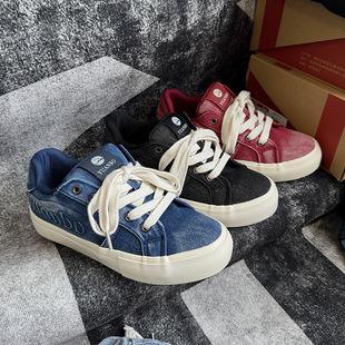 Men's Shoes Trendy Shoes Niche Design Old Canvas Shoes Men's Low-top All-match National Trendy Sports Skateboard Shoes for Male Students