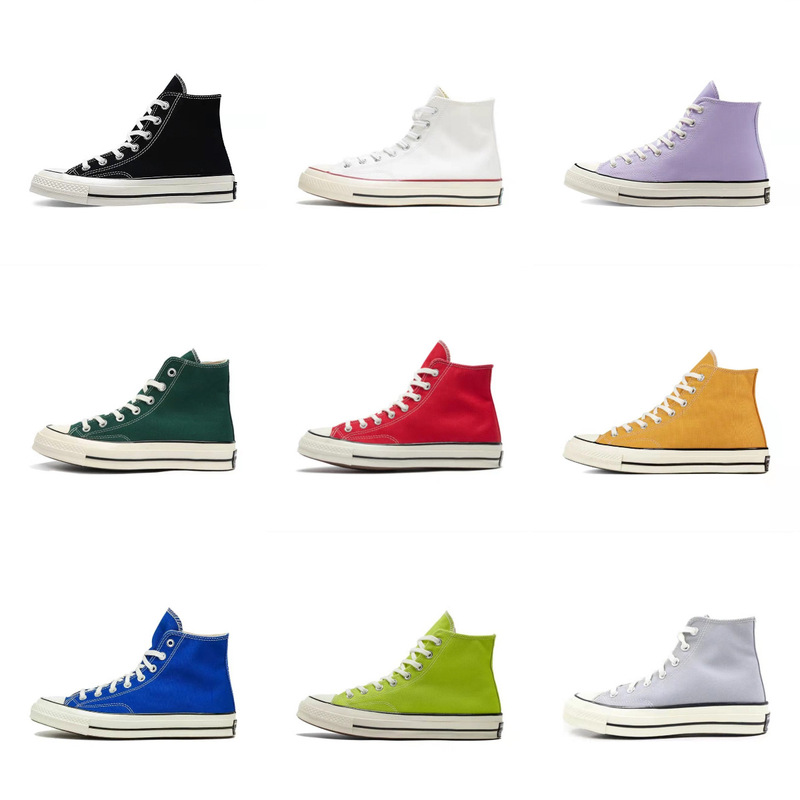 Putian Shoes Patriotic Converse Pure Original 1970s Classic High-top Canvas Shoes for Men and Women Campus Couple Casual Board Shoes